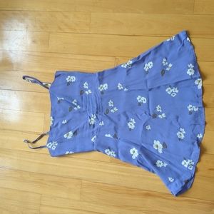 Reformation purple floral short spaghetti strap dress size 4